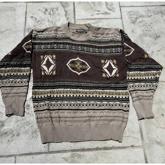 Vintage JT Beckett Patterned Sweater - Good Condition - Picture 1 of 3